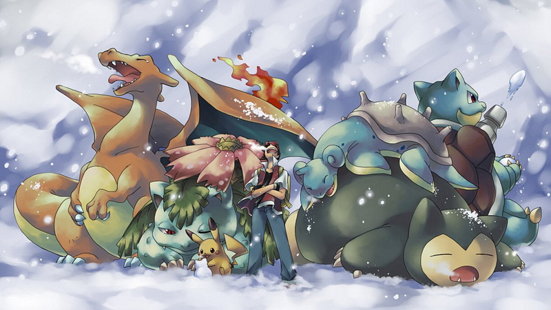 Pokémon, Venusaur (Pokémon), 1080P, Pokémon: Gold and Silver, Snorlax (Pokémon), Lapras (Pokémon), Charizard (Pokémon), Pikachu, Blastoise (Pokémon)