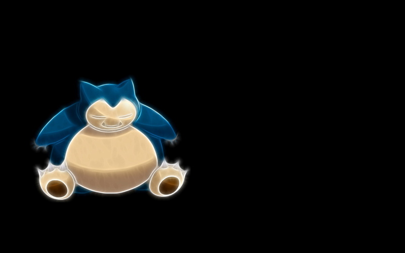 snorlax, 1080P, minimalism, black, background, black background