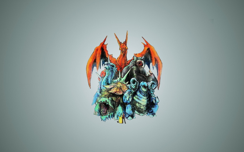 creatures, bulbasaur, anime, monsters, pokemon, pikachu, snorlax, charizard, 2K, animals