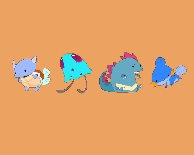 blue, vertebrate, representation, Water Pokémon, animal wildlife, Feraligatr (Pokemon), Mudkip (Pokémon), bird, 720P, copy space, no people, cartoon, nature