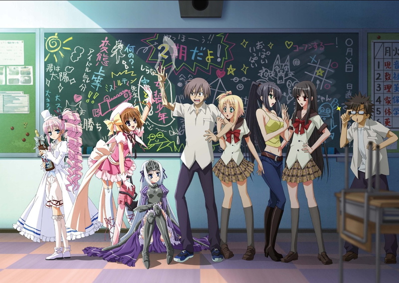 1080P, child, Chris (Is This A Zombie?), classroom, art, male likeness, representation, Eucliwood Hellscythe, female likeness, group, men, creativity