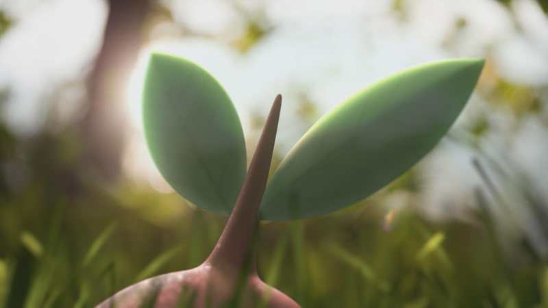 Pokémon, fragility, leaf, 1080P, Pokemon Go, green color, hand, one person, plant, holding, cartoon, outdoors, day, grass, nature, beauty in nature, human body part