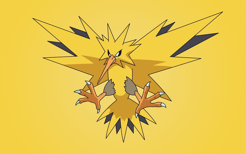 zapdos, pokemon, 720P