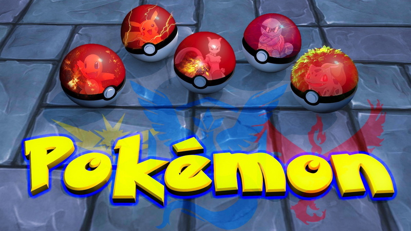 Pikachu, Squirtle, Photoshop, Moltres, Charmander, Zapdos, 1080P, Mewtwo, Articuno, Cinema 4D, Bulbasaur, Pokemon Go