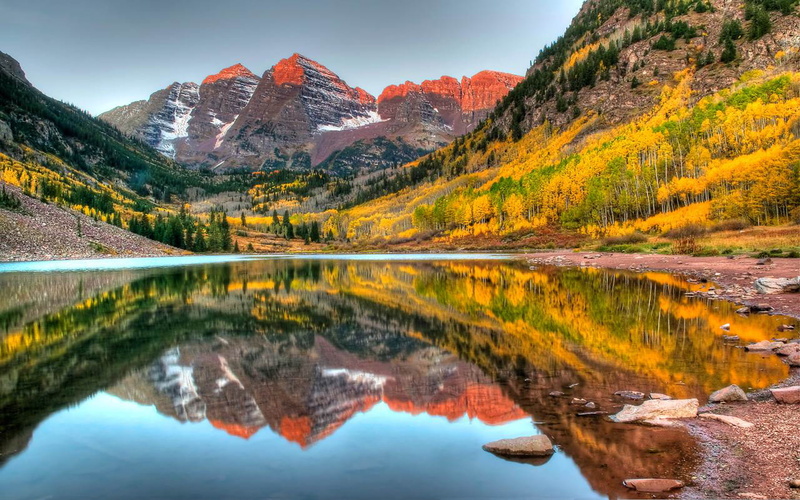 bells, hd, gunnison, states, elk, county, colorado, maroon, north, 1080P, mountains, two, mountain, peaks, peak, united