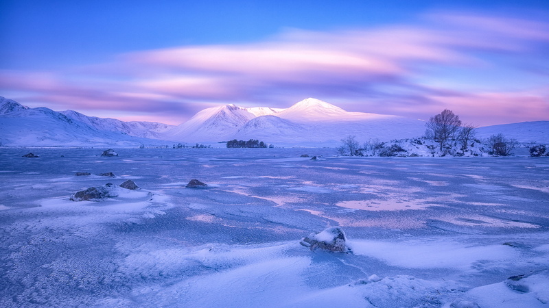 water, travel destinations, lagoon, scenics - nature, snowcapped mountain, glacier, boggy, cloud, mountain, cold, frozen, wilderness, scotland, loch rannoch