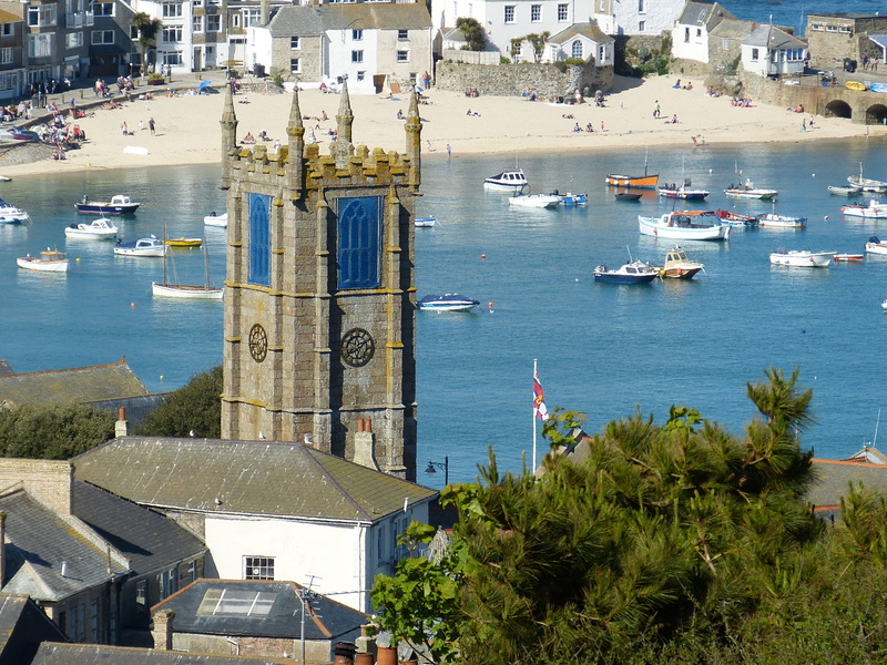 tree, st ives, mode of transportation, tourism, nautical vessel, travel destinations, the past, building, transportation, boot, history, outdoors, holiday