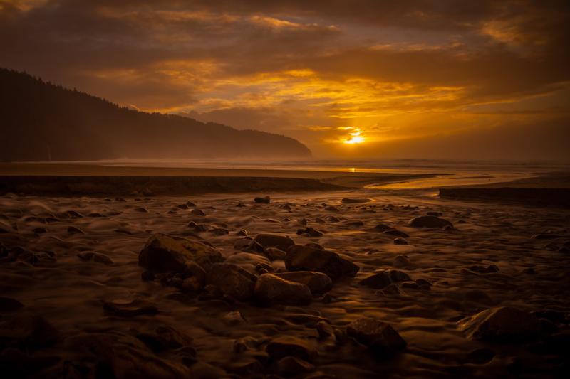scenics, Jackson Creek, jackson, beach, outdoors, neutral density  filter, sunrise - Dawn, rock - Object, pacific northwest, dusk, ocean  sea, northwest  pacific