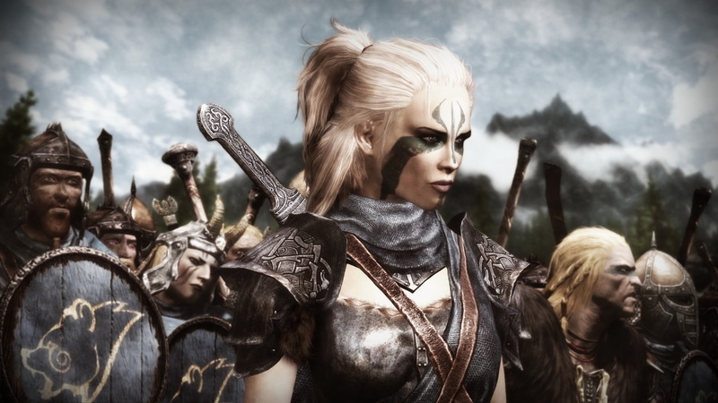 portrait, architecture, hair, people, top, women, headshot, young adult, hairstyle, blond hair, The Elder Scrolls V: Skyrim, real people, sky, cloud - sky