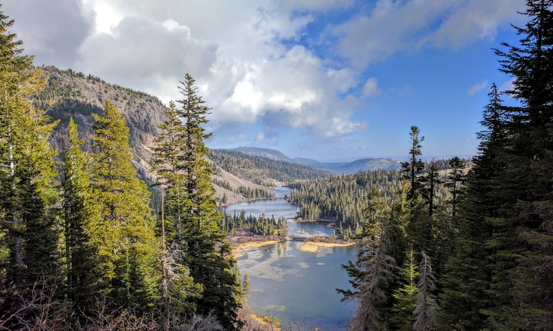 remote, lake, mammoth lakes, scenics - nature, scenic, california, trees, water, idyllic, nature, reflection, forest, landscape, cloud - sky, coniferous tree