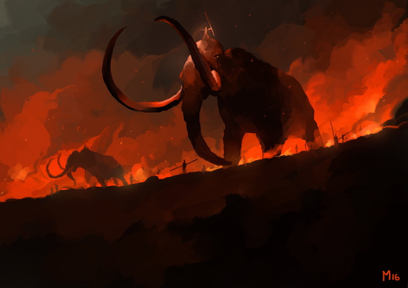 beauty in nature, one person, glowing, fire, night, orange color, sign, heat - temperature, silhouette, Mammoth, smoke - physical structure, nature, motion