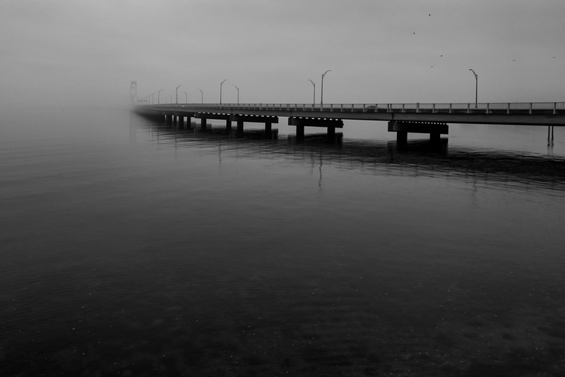 claiborne pell, transportation, sky, day, moody, newport, reflection, bnw, outdoors, connection, bridge, tranquility, river, bridge - man made structure