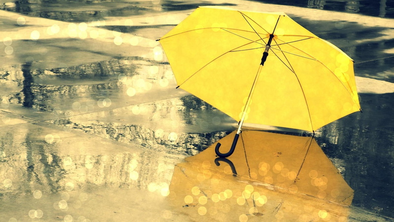 water, security, architecture, puddles, lake, street, nature, bokeh, dreary, 1080P, safety, monsoon, yellow, protection, weather, reflection, no people
