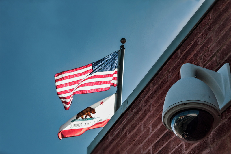 national icon, dom, privacy, federal, red, government, state, no people, low angle view, sky, flag, clear sky, watching, flags, independence, outdoors