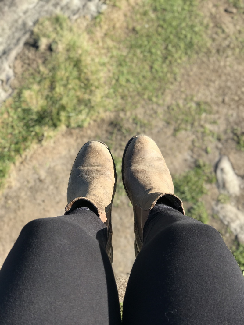 men, human leg, human foot, shoe, high angle view, unrecognizable person, thinking, personal perspective, legs, jeans, body part, day, standing, boots
