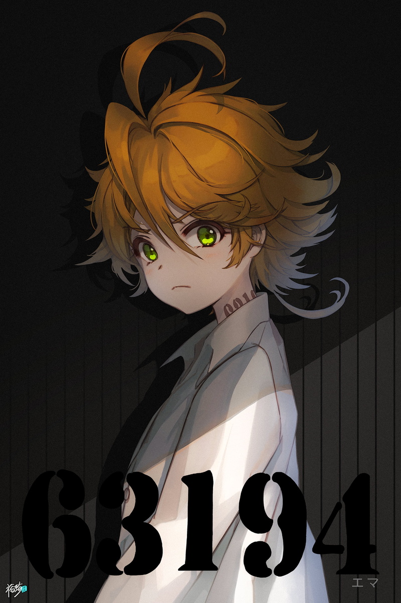 anime, green eyes, anime girls, The promised neverland, 2K