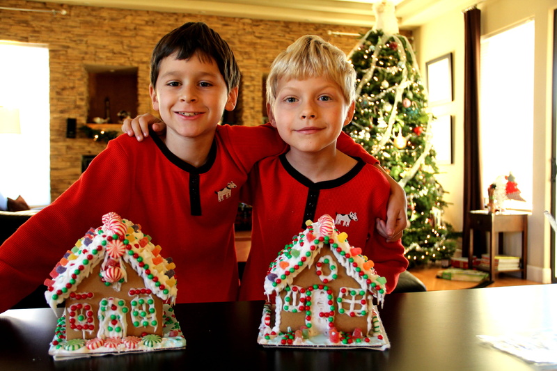 joy, smiling, waist up, black, friendship, homes, cheerful, laughing, brother, two people, decorated, stands, red, males, Boys, young, siblings, fun, dresses