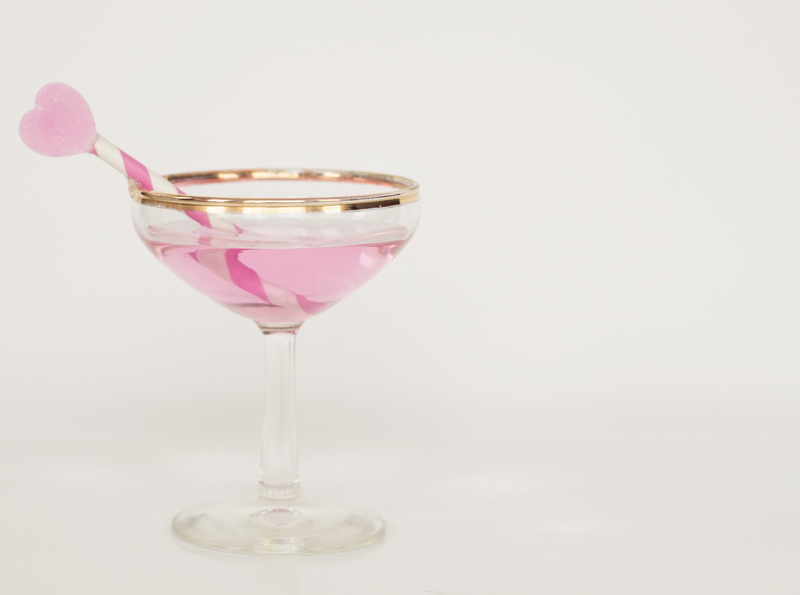 February, Sweet, Pink, Holiday, drinking glass, Glass, beverage, food, Romantic, occasion, copy space, cheers, happiness, Celebration, Festive, valentinesday