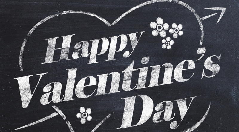white color, blackboard, Happy, art and craft, writing, Valentines Day, western script, communication, Valentine, Chalk, Chalkboards, valentines, 2017