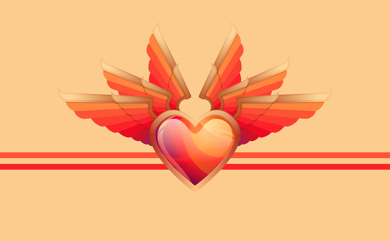 Wings, valentinesday, 5K, hear, Valentines Day, Valentine, Love, Holidays, Heart