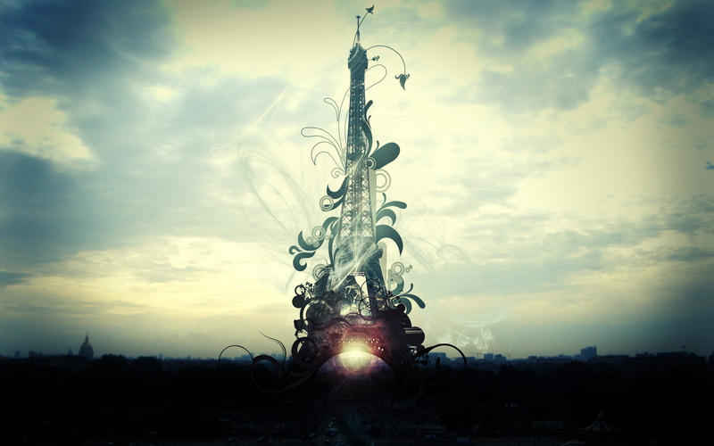 1080P, tower, paris, hd, eiffel, digital/artwork