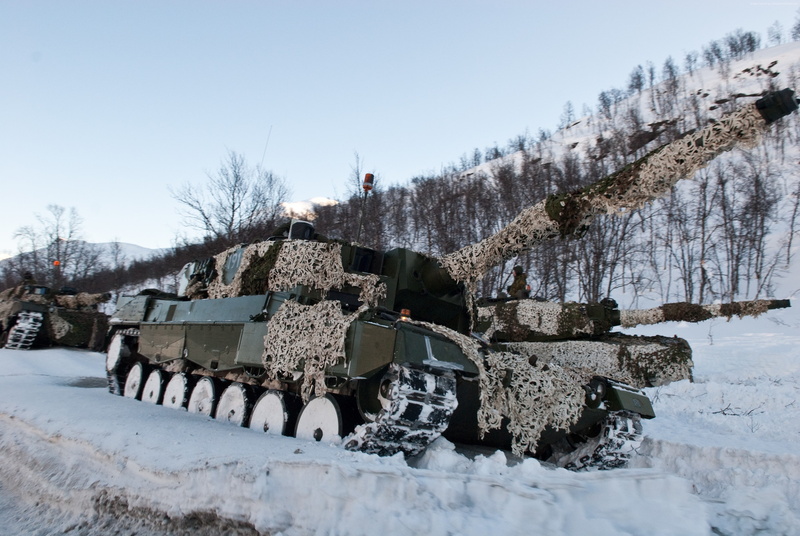 MBT, 2A5, forest, camo, tank, 2a6m, Norway, winter, Leopard 2, 4K