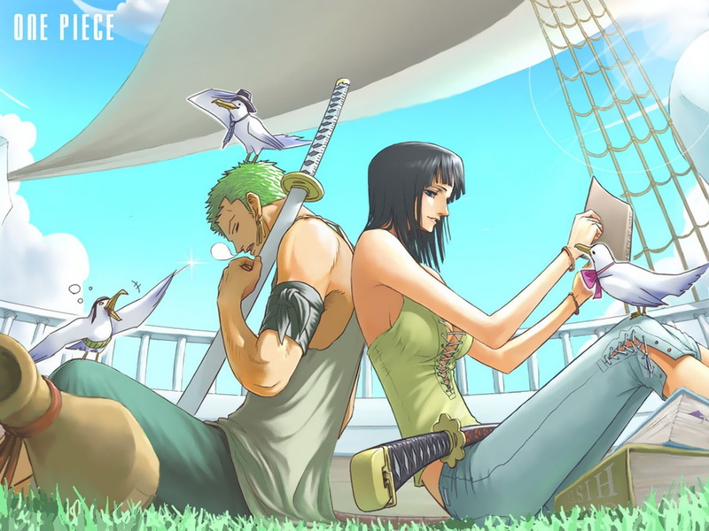 Roronoa Zoro, 720P, Nico Robin, One Piece