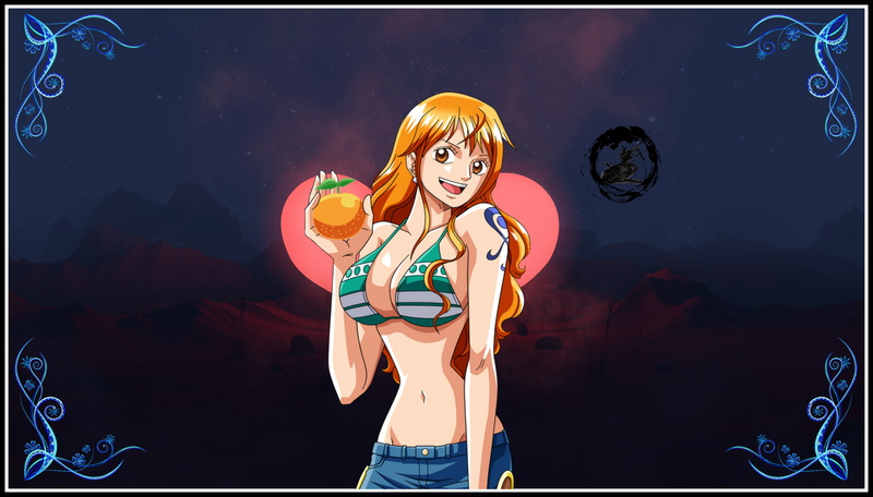 4K, Nami, anime girls