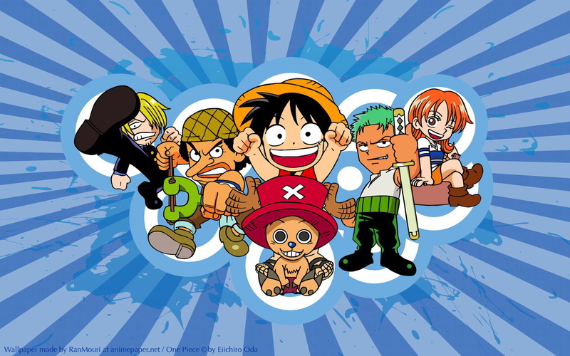 One Piece, Sanji (One Piece), Zoro Roronoa, Monkey D. Luffy, Tony Tony Chopper, 1080P, Anime, Chibi, Nami (One Piece), Usopp (One Piece)
