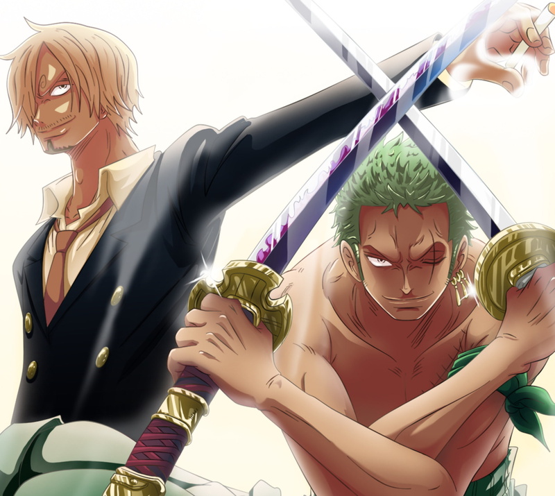 Zoro Roronoa, Sanji (One Piece), 1080P, One Piece, Anime
