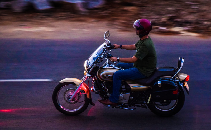 city, ride, riding, biking, outdoors, land vehicle, driving, helmet, road, freedom, travel, india, motion, biker, mode of transportation, one person, motorcycle
