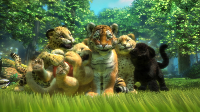 tiger, animals, the game, predators, kittens, art, friends, Cheetah, kids, leopard, 1080P, Panther, lion, Leo