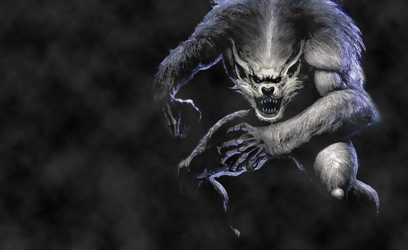 monster - Fictional Character, black background, primate, animals in the wild, cruel, carnivore, outdoors, fog, aggression, no people, jump, spooky, 1080P