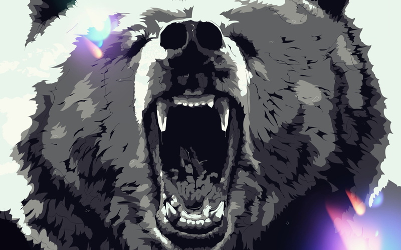 art and craft, furious, animal representation, illuminated, backgrounds, art, 1080P, africa, creativity, power, celebration, bear, outdoors, mammal, lighting equipment