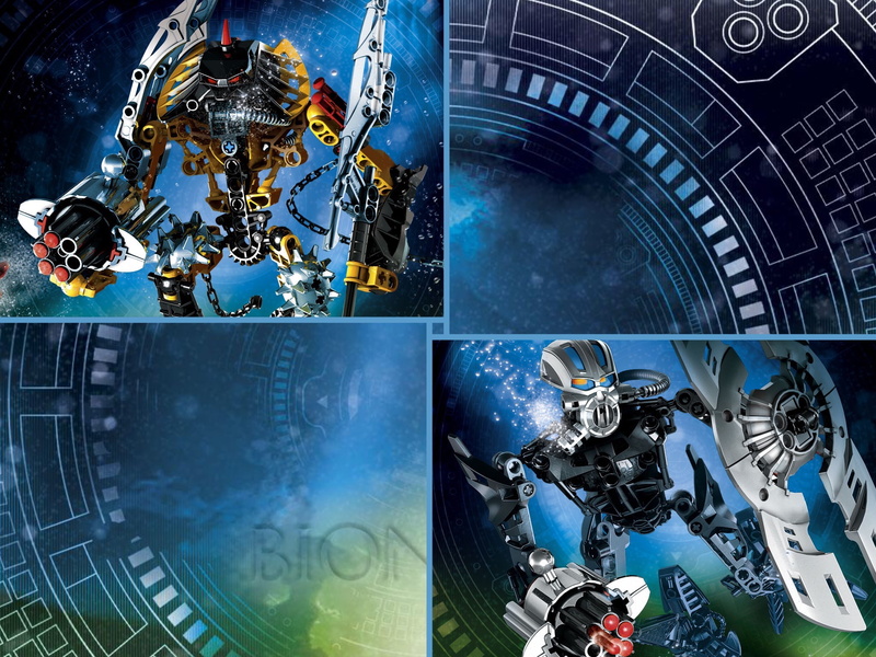 1080P, blue, collage, Bionicle, Toa
