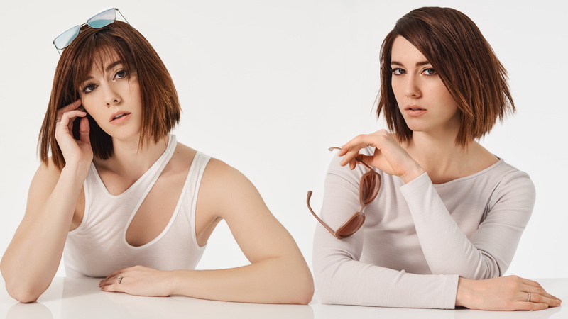 Mary Elizabeth Winstead, collage, 4K, actress, glasses
