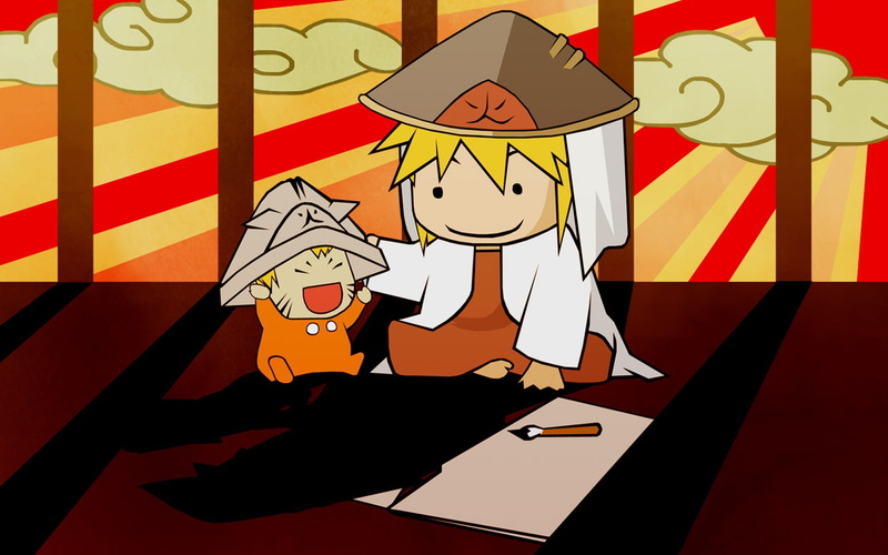 shippuden, yondaime, uzumaki, Naruto: Shippuden, art, x, hd, namikaze, anime, 720P, minato, chibi, naruto