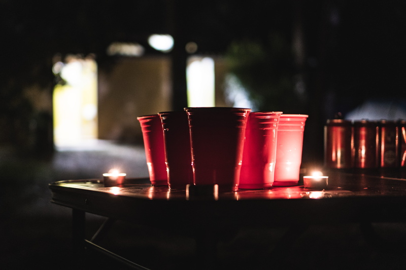 belief, game, tea light, 5K, table, heat - temperature, focus on foreground, beerpong table, beerpong, candle, built structure, flame, indoors, cups, food and drink