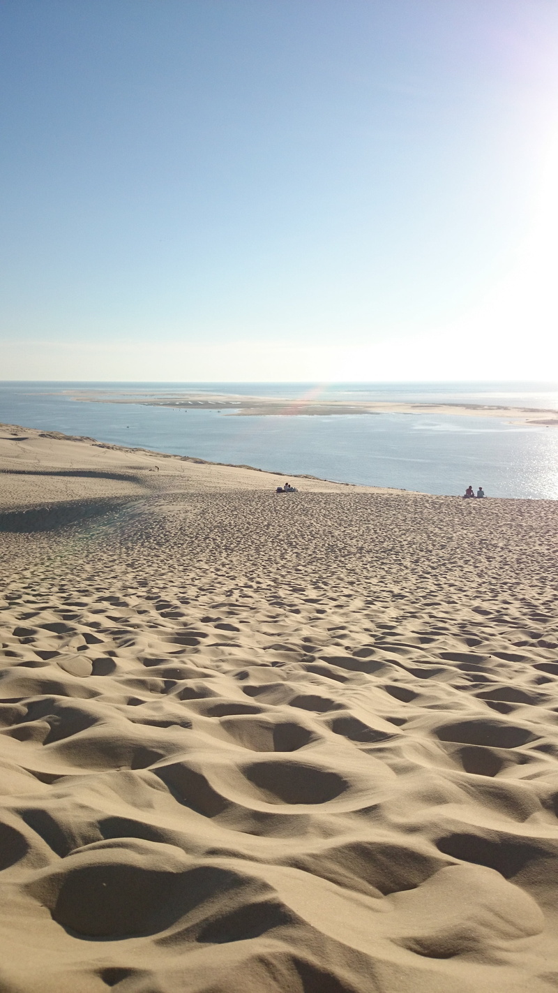 desert, france, horizon, dune of pilat, scenics - nature, day, side, beauty in nature, climate, sea, arcachon, ocean, landscape, beach, nature, tranquility