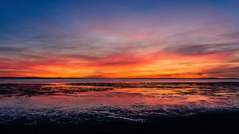 scenics, color Image, tranquility, water, seascape, summer, sky, cloudscape, idyllic, orange Color, horizon Over Water, Sunset, Arcachon, dusk, nature