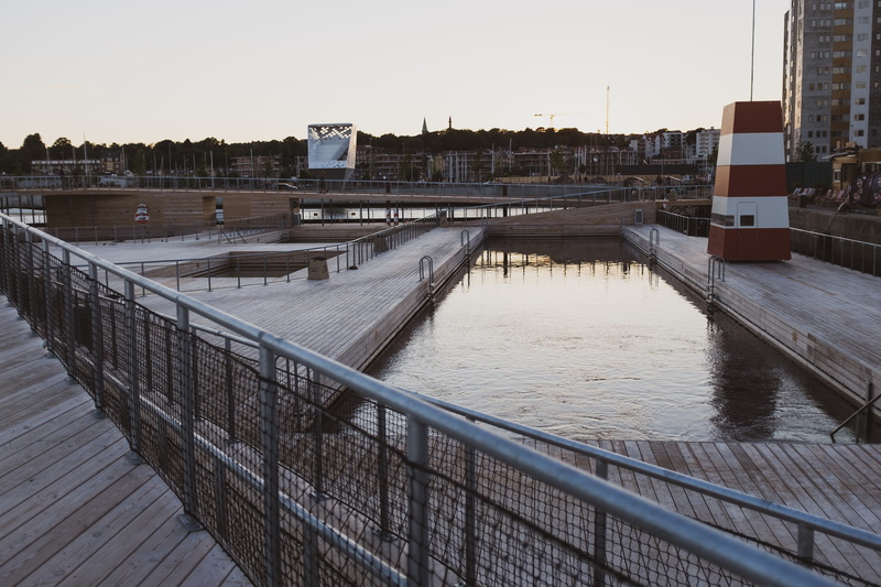 building exterior, pier, built structure, bassin 7, danmark, transportation, scandinavia, aarhus, aarhus ø, outdoors, architecture, 4K, nature, clear sky