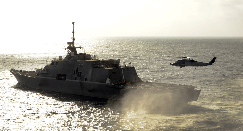 United States Navy, USS dom (LCS-1), Sikorsky SH-60 Seahawk, Littoral Combat Ship, 4K, Warships