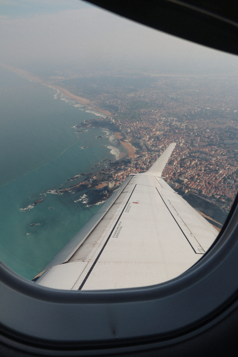 jet engine, environment, airplane, biarritz, france, glass, on the move, wings, blue, air vehicle, new, no people, vehicle interior, montreal, mid-air