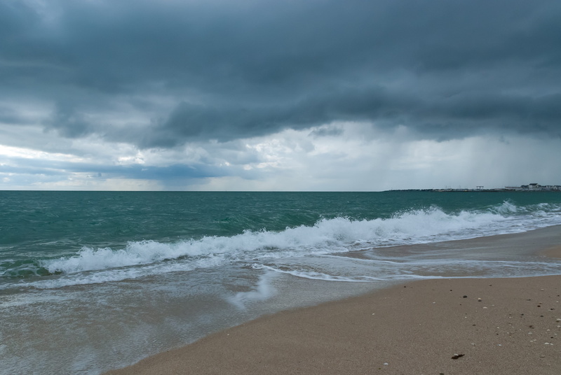weather, sport, horizon over water, wave, rain, loire atlantique, beach, water, motion, surfing, storm, aquatic sport, france, scenics - nature, 4K, holiday