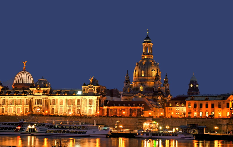 europe, tower, building exterior, frauenkirche, belief, harbor, government, landscape, famous Place, built structure, elbe, urban Scene, saxony, 5K, dusk