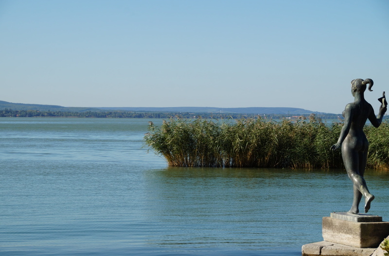 outdoors, tihany, 4K, scenics - nature, sky, representation, no people, clear sky, balaton, bird, nature, reeds, beauty in nature, sea, hungary, animal wildlife