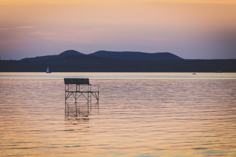 mountain range, mood, sky, reflection, 5K, no people, lake balaton, body of water, water, landscape, tranquil scene, idyllic, nature, holiday, mountain