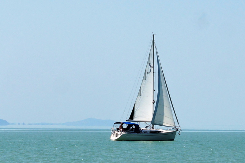 balaton, lake, blue, copy space, yacht, yachting, mode of transportation, nautical vessel, water sport, sky, pole, outdoors, sailboat, transportation, water