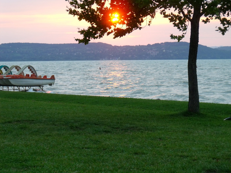 scenics, land, nautical vessel, park bench, growth, no people, Water, tranquil scene, 2K, tree, summer, grass, Lake Balaton, beauty in nature, scenics - nature