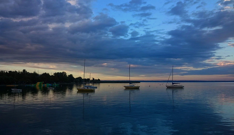 pier, outdoors, panorama-like, scenics - nature, nature, marina, cloud - sky, body of water, mode of transportation, lake balaton, idyllic, sky, no people